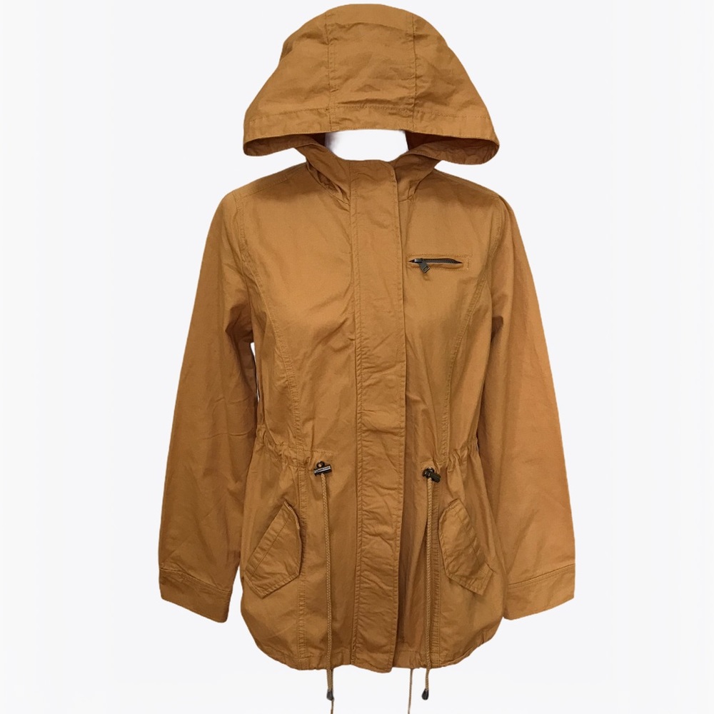 Outer Edge Hooded Mustard Women’s Jacket - Size: M - Picture 16 of 16